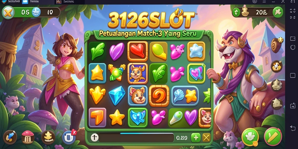 Tampilan gameplay seru dan penuh warna dari 3126SLOT.