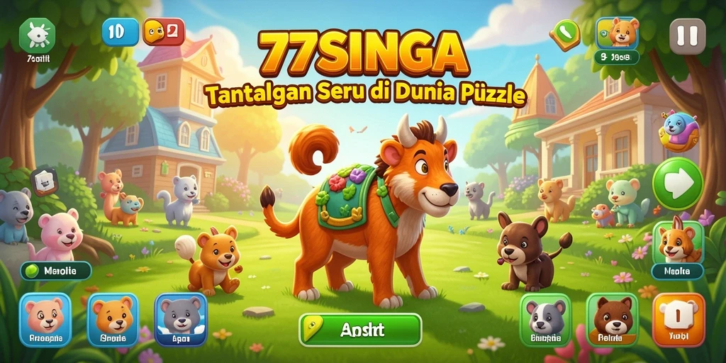 Tampilan gameplay menarik dari 77SINGA dengan tantangan puzzle seru.