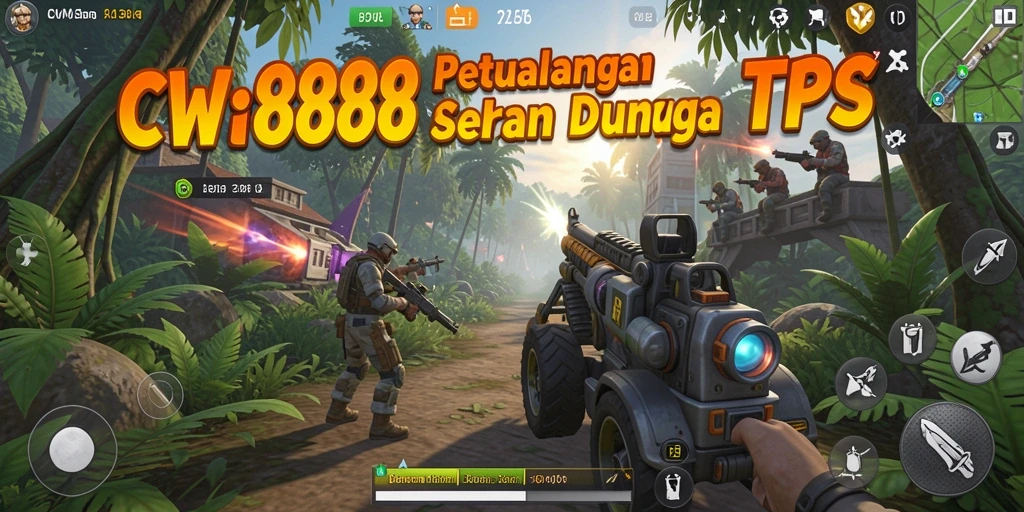 Gameplay CW8888 yang intens dan seru dalam mode TPS.