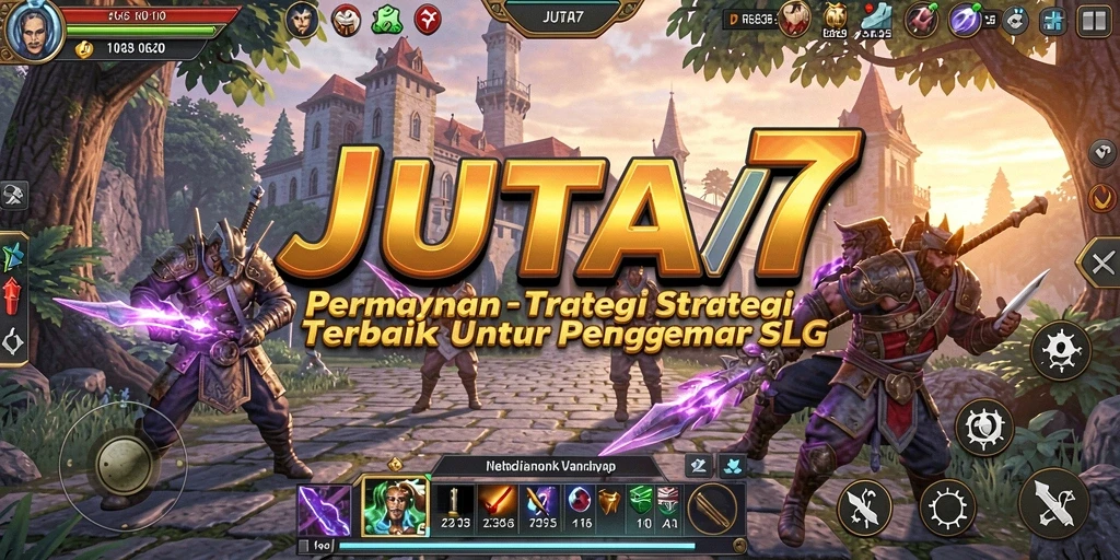 Tampilan gameplay mendebarkan dalam JUTA7 yang mengutamakan strategi.