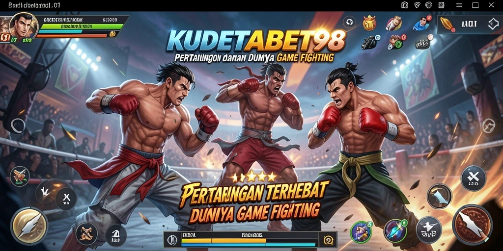 Gambaran aksi seru dalam gameplay KUDETABET98 di arena pertarungan.