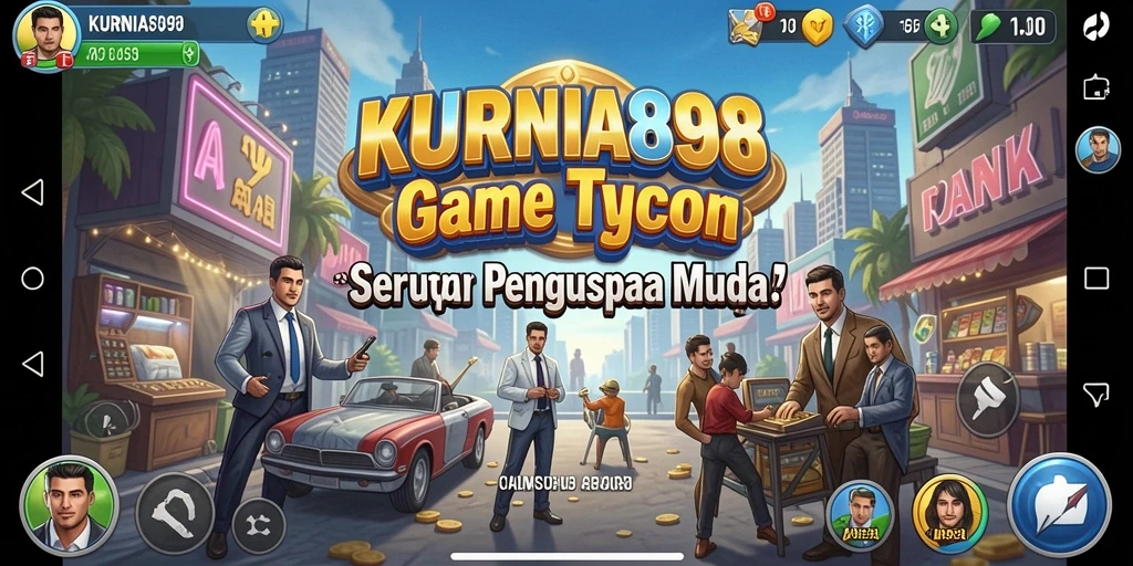 Screenshot gameplay KURNIA898 dengan aktivitas bisnis yang menarik.