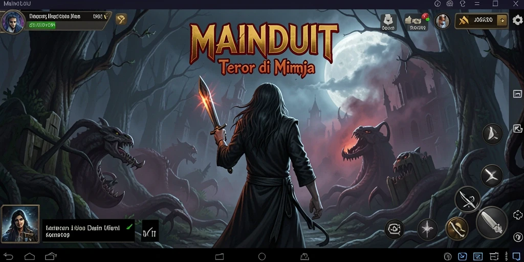 Tampilan gameplay menyeramkan di MAINDUIT yang menantang.