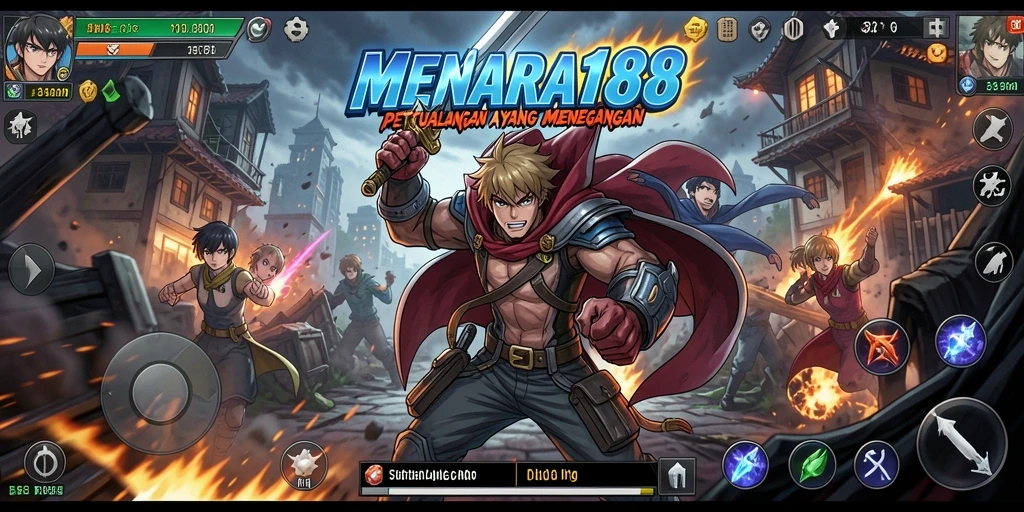 Tampilan gameplay MENARA188 yang menakjubkan dengan karakter Anime.