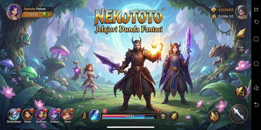 Tampilan gameplay SLG yang mengasyikkan di NEKOTOTO.