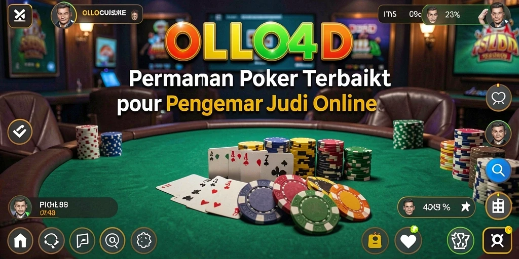 Tampilan menarik dari gameplay poker di OLLO4D.