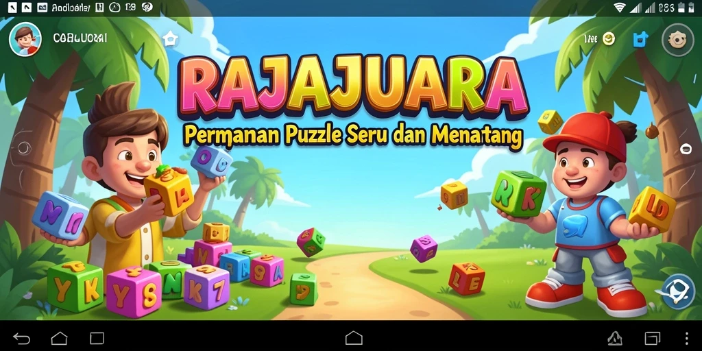 Tampilan gameplay RAJAJUARA dengan berbagai puzzle yang menantang.