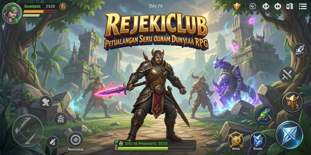 Tampilan intuitif dan memukau dari gameplay REJEKICLUB.