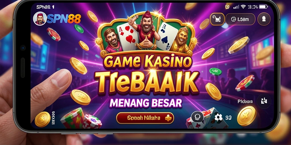 Tampilan gameplay Kasino yang seru dan menarik di SPN88.