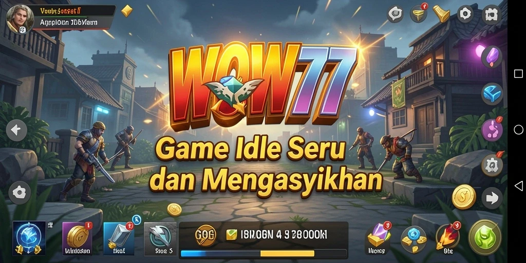Tampilan gameplay seru di WOW77, menunjukkan keseruan bermain Idle.